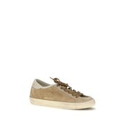 Golden Goose Beige Calf Leather Bos Taurus Low Top Sneakers