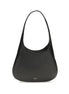 Khaite Black Calf Leather Bos Taurus Shoulder Bag