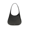 Khaite Black Calf Leather Bos Taurus Shoulder Bag