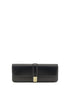 Khaite Black Calf Leather Bos Taurus Clutch Bag