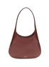 Khaite Bordeaux Calf Leather Bos Taurus Shoulder Bag