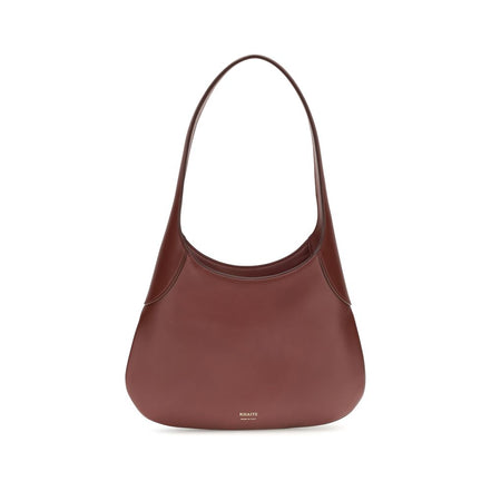 Khaite Bordeaux Calf Leather Bos Taurus Shoulder Bag