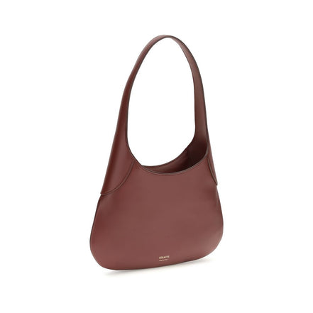 Khaite Bordeaux Calf Leather Bos Taurus Shoulder Bag