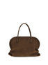 The Row Brown Calf Leather Bos Taurus Handbag