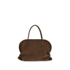 The Row Brown Calf Leather Bos Taurus Handbag