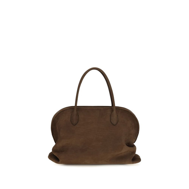 The Row Brown Calf Leather Bos Taurus Handbag