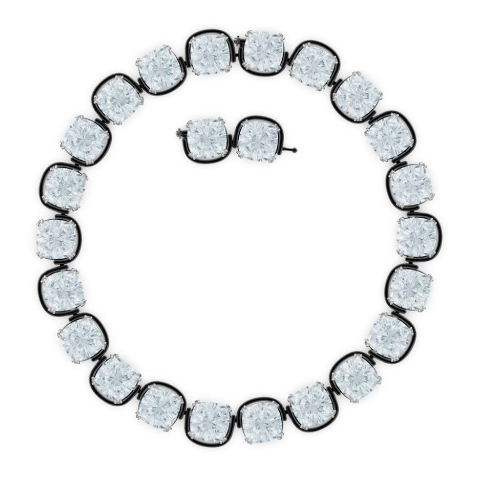Swarovski Gray Glass Necklace