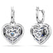 Swarovski Gray Stainless Steel Earrings
