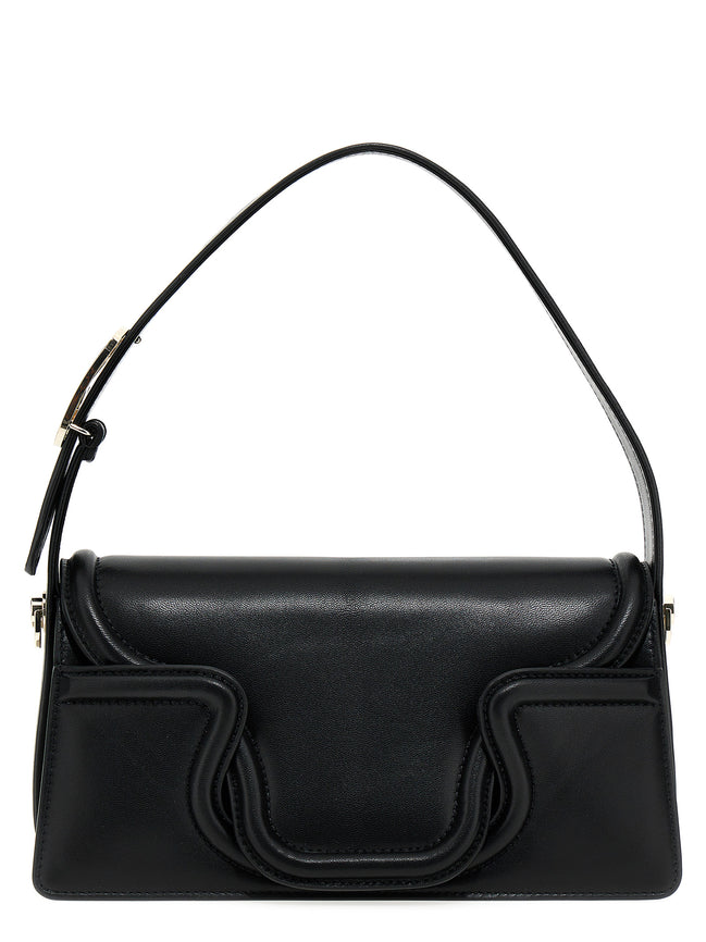 Valentino Garavani Black Leather Shoulder Bag