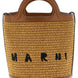 Marni Brown Cotton Handbag