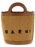 Marni Brown Cotton Handbag