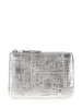 Comme Des Garçons Silver Calfskin Cardholder