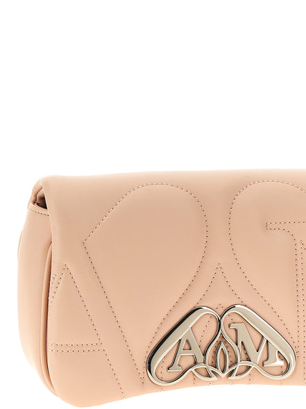 Alexander McQueen Beige Lamb Leather Crossbody Bag
