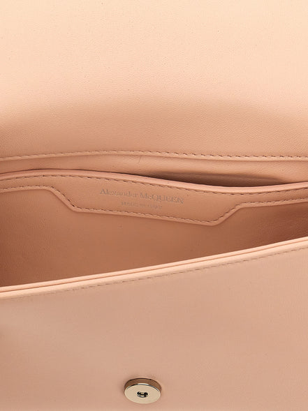Alexander McQueen Beige Lamb Leather Crossbody Bag
