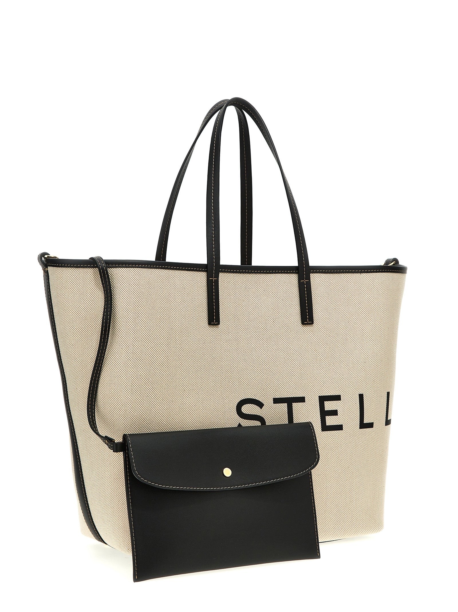 Stella McCartney Beige Cotton Tote Bag
