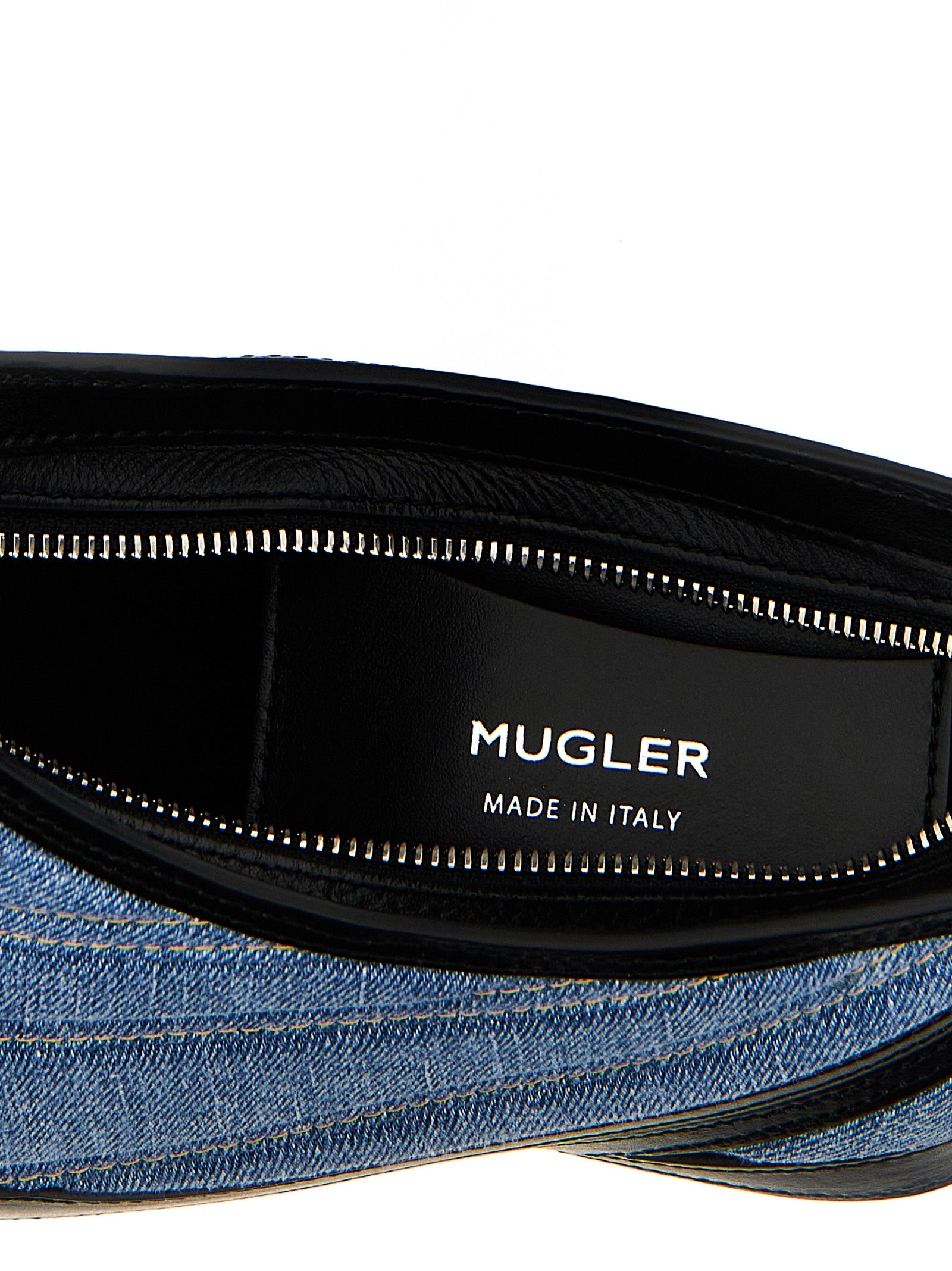 Τσάντα Ώμου από Πολύχρωμο Δέρμα Μόσχου Mugler