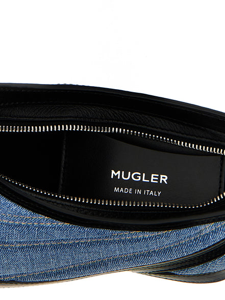 Τσάντα Ώμου από Πολύχρωμο Δέρμα Μόσχου Mugler