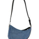Mugler Blue Calfskin Shoulder Bag
