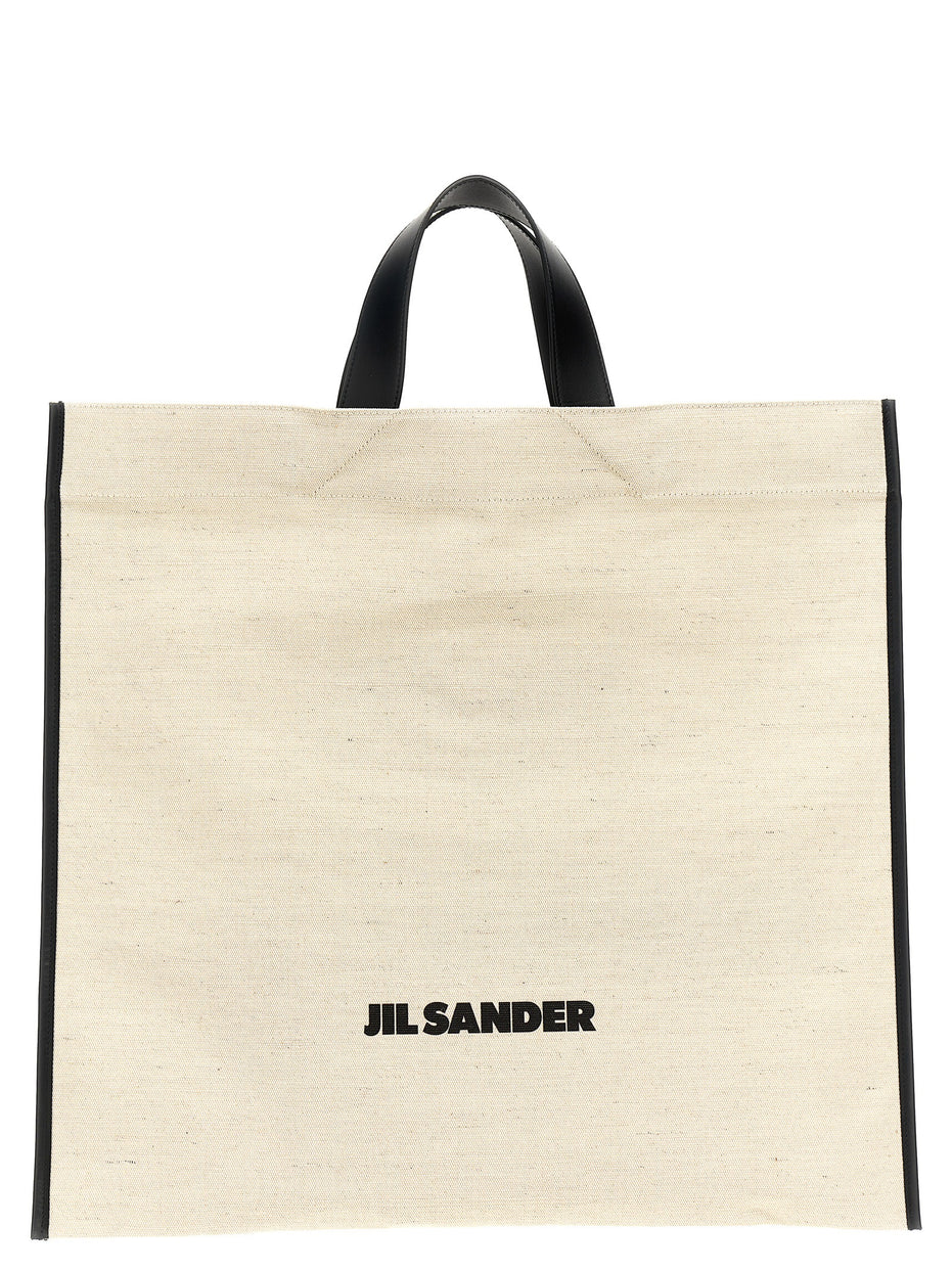 Jil Sander Bicolor Jute Tote Bag