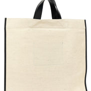 Τσάντα tote Jil Sander δίχρωμη από τζούτ  