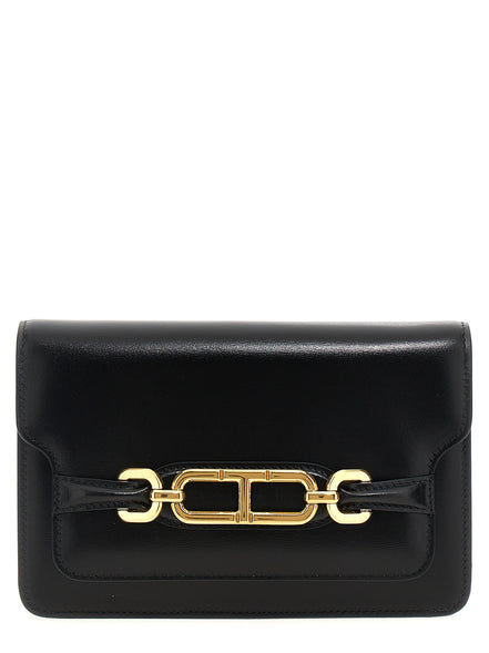 Τσάντα Crossbody από Μαύρο Δέρμα Tom Ford