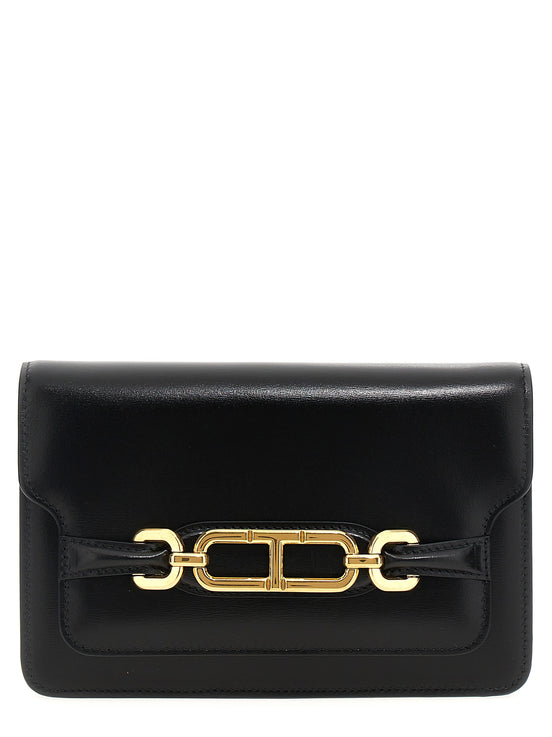 Tom Ford Black Leather Crossbody Bag