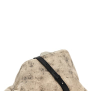 The Attico Gray Leather Clutch Bag