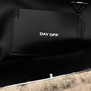 The Attico Gray Leather Clutch Bag