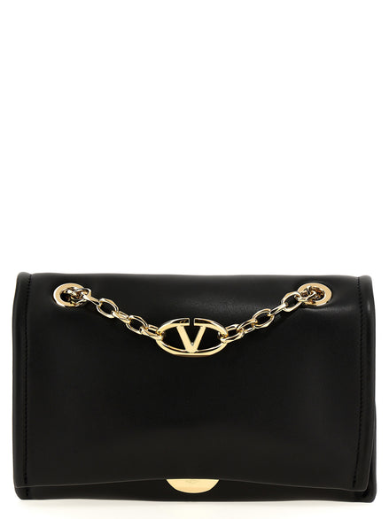Valentino Garavani Black Lamb Leather Shoulder Bag