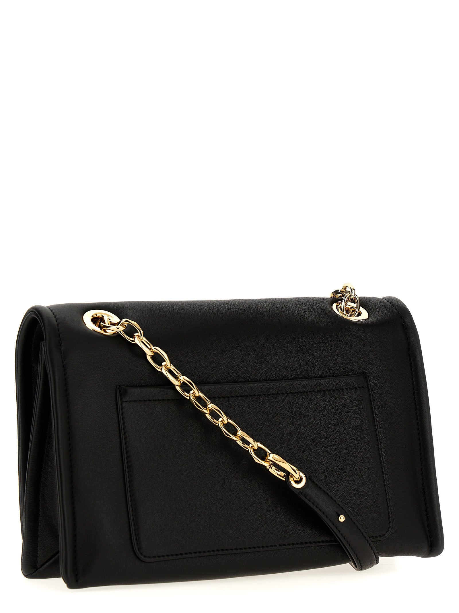 Valentino Garavani Black Lamb Leather Shoulder Bag