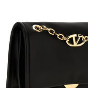 Valentino Garavani Black Lamb Leather Shoulder Bag