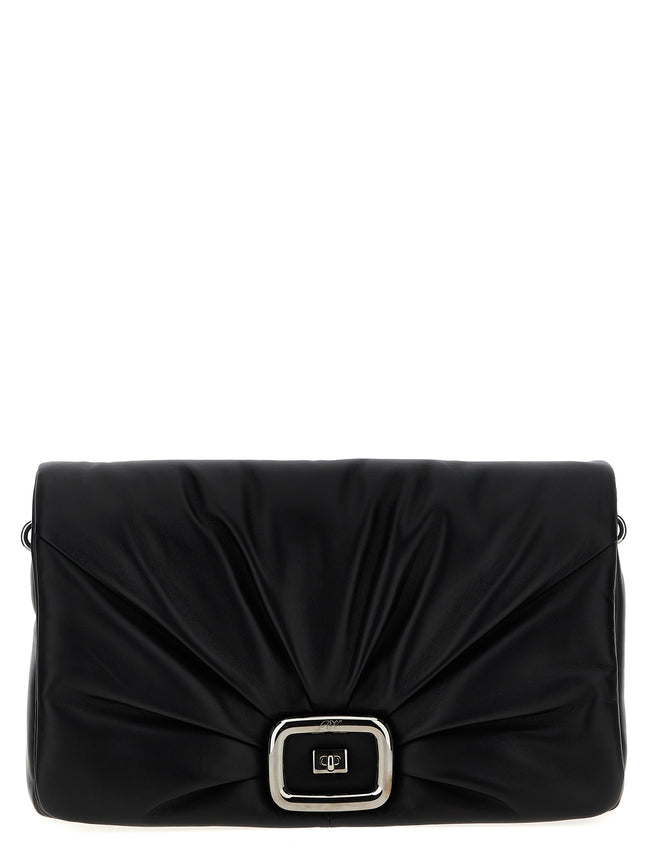 Roger Vivier Black Leather Shoulder Bag