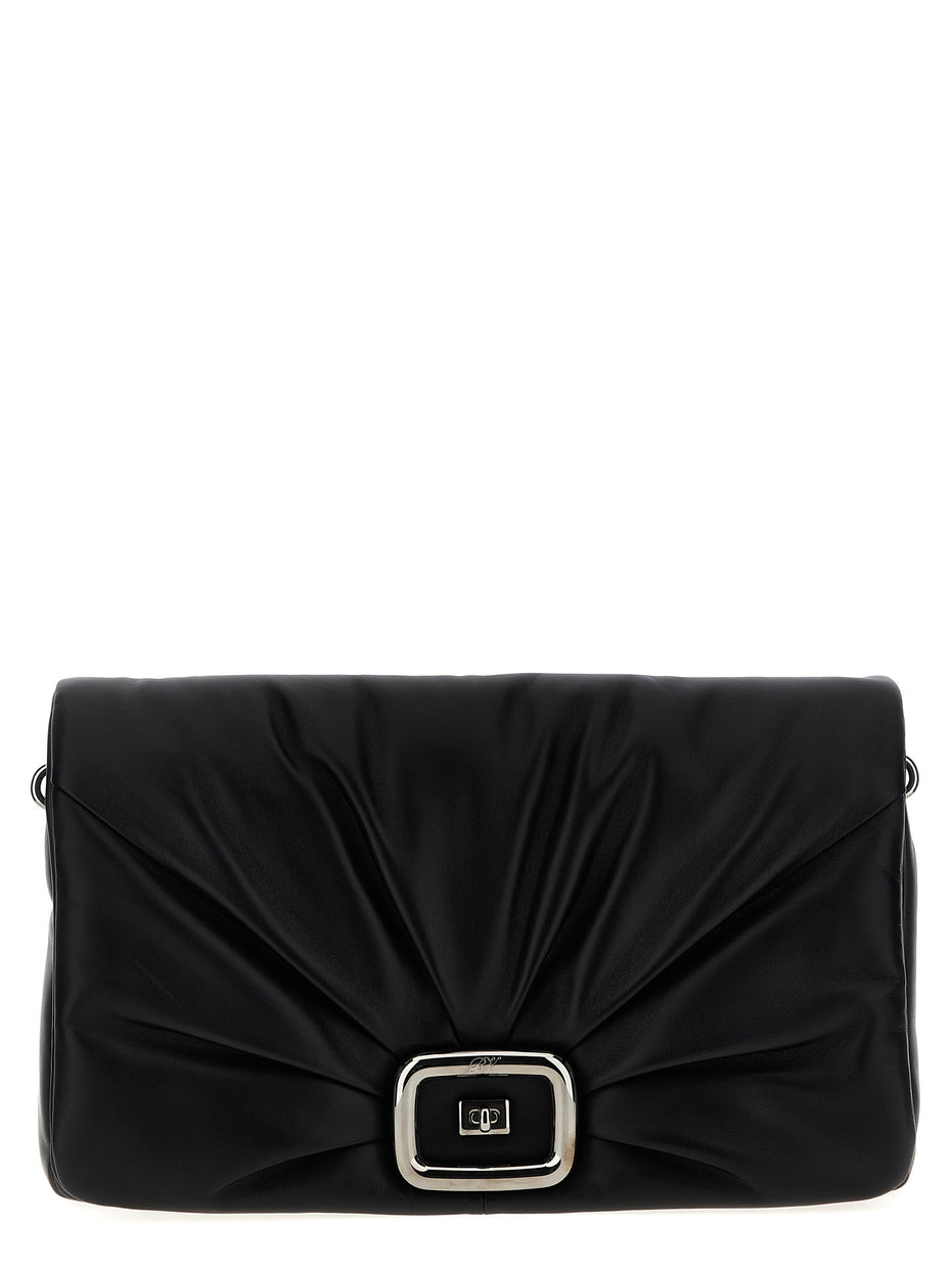 Roger Vivier Black Leather Shoulder Bag