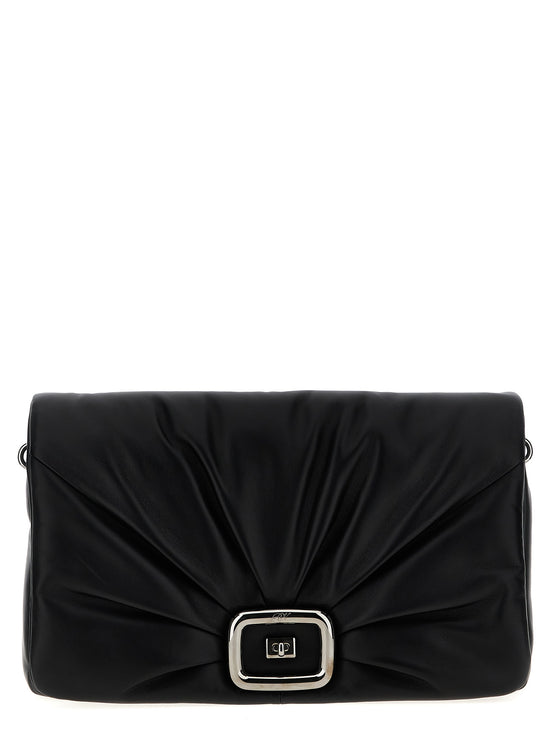 Roger Vivier Black Leather Shoulder Bag