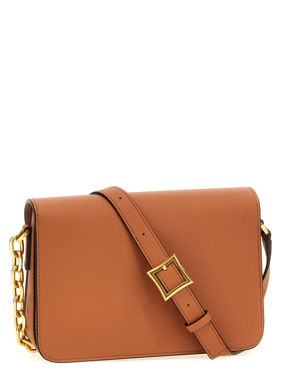 MCM Brown Calfskin Crossbody Bag