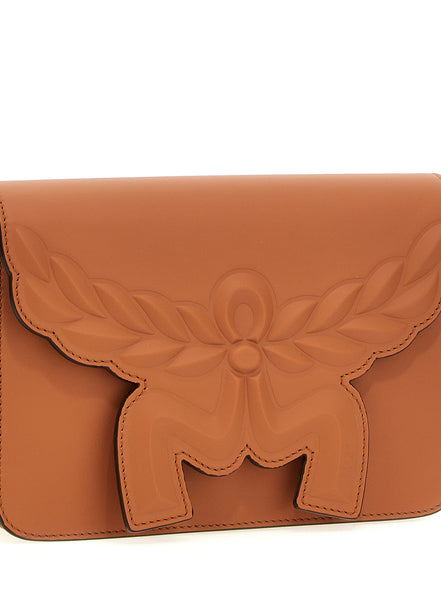 Τσάντα Crossbody από Καφέ Δέρμα Μόσχου MCM