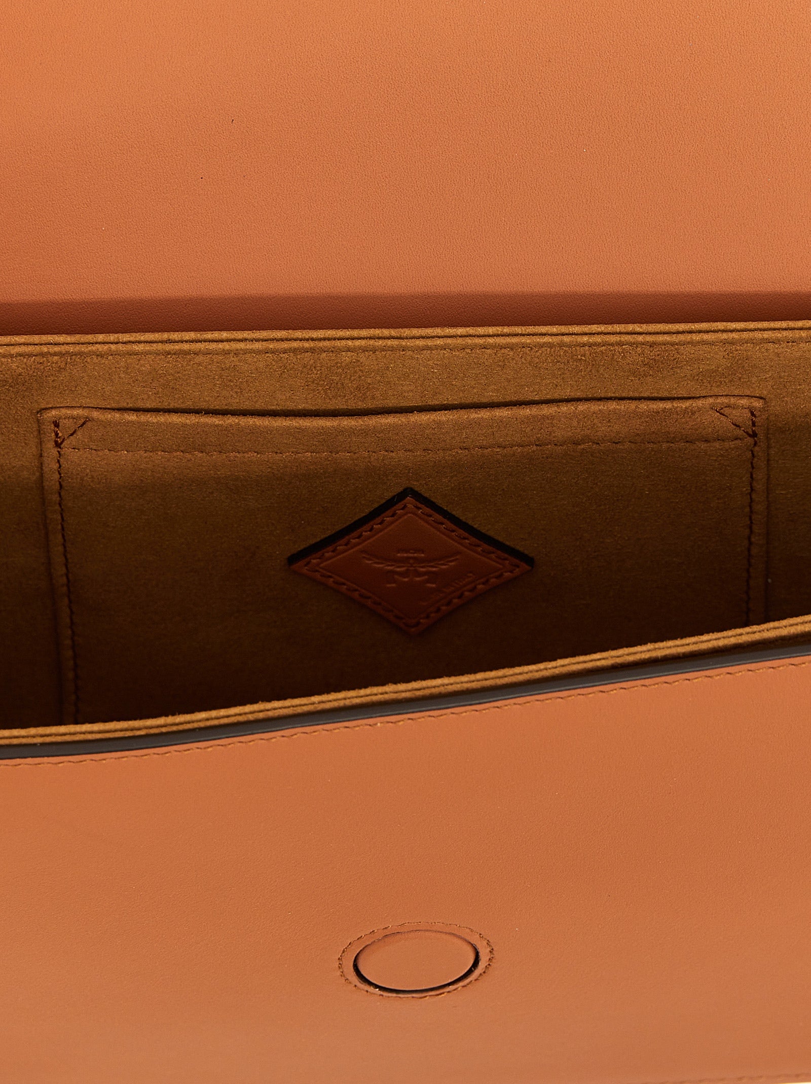 Τσάντα Crossbody από Καφέ Δέρμα Μόσχου MCM