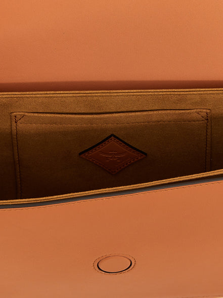 Τσάντα Crossbody από Καφέ Δέρμα Μόσχου MCM