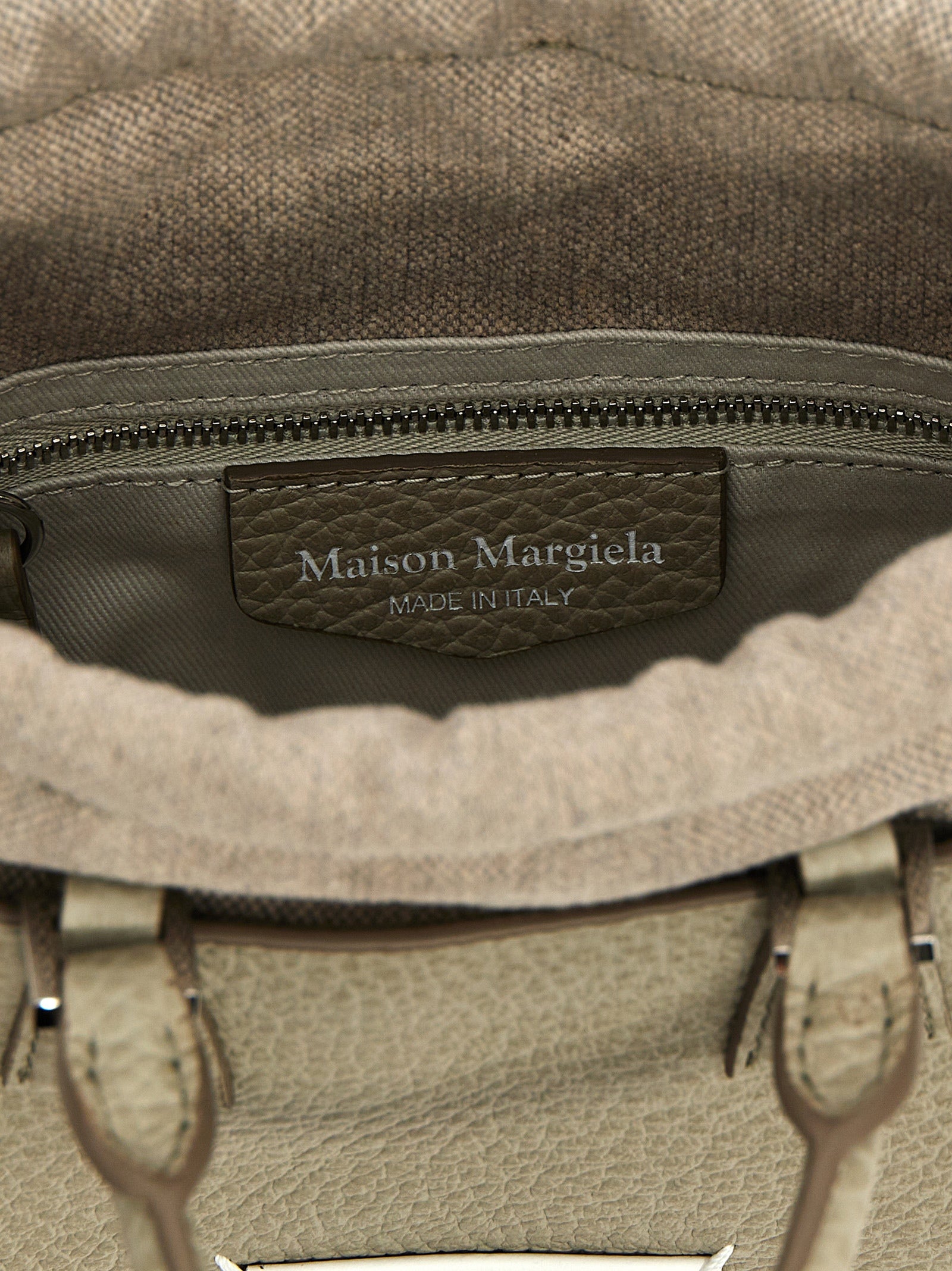 Maison Margiela Gray Calfskin Handbag