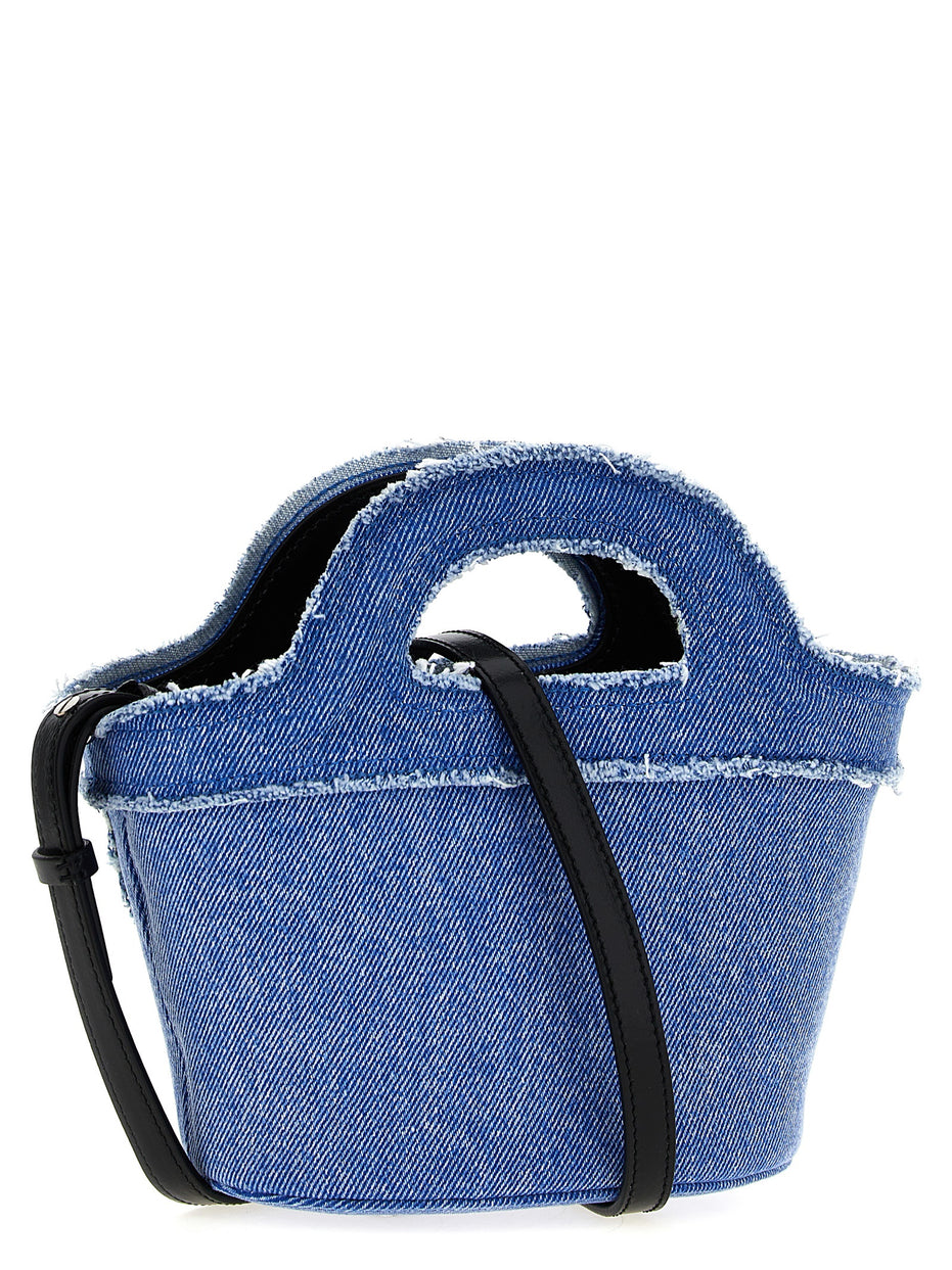 Marni Blue Cotton Handbag