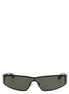 Alexander McQueen Black Acetate Sunglasses