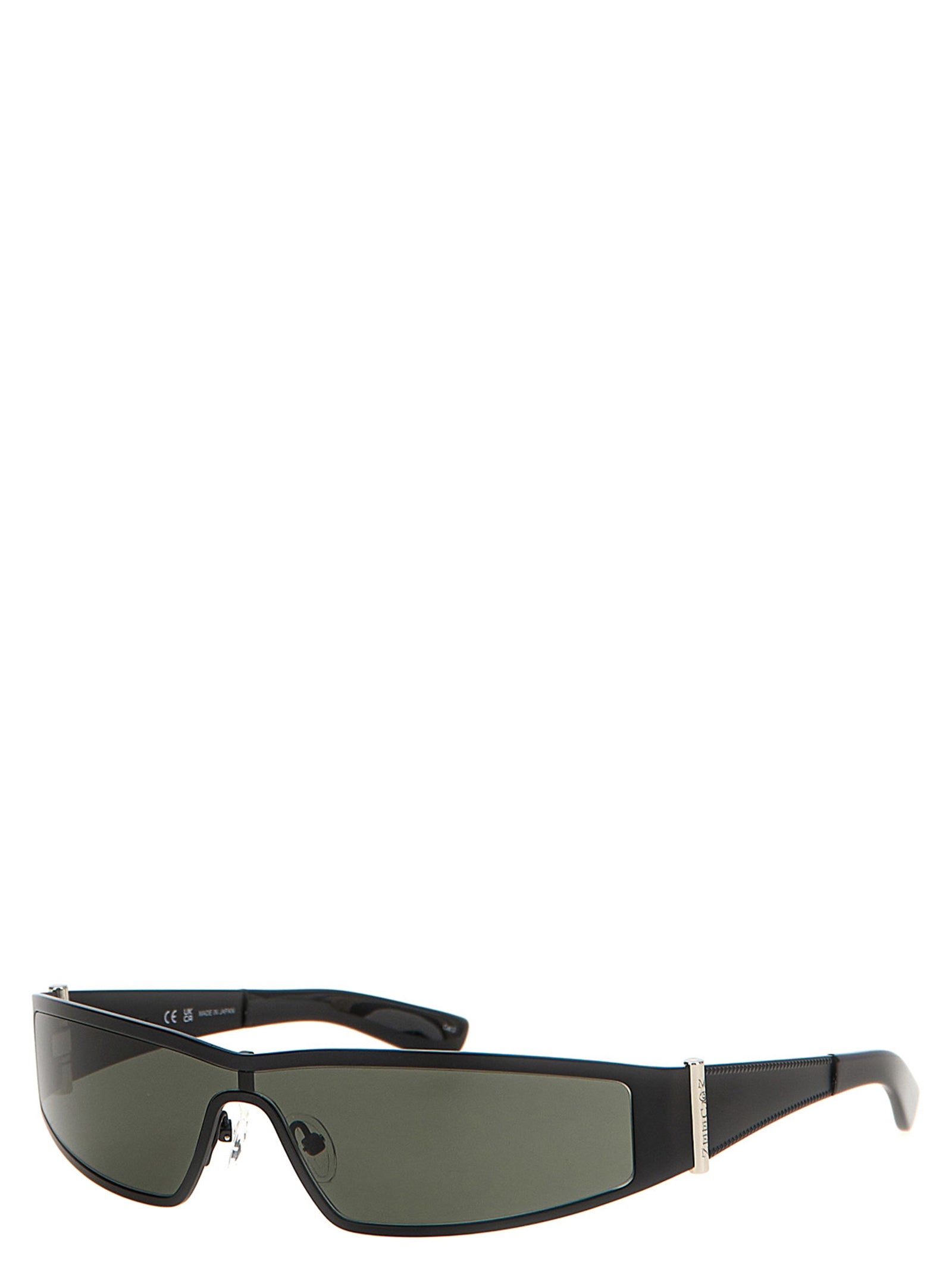 Alexander McQueen Black Acetate Sunglasses