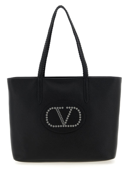 Valentino Garavani Black Calfskin Tote Bag