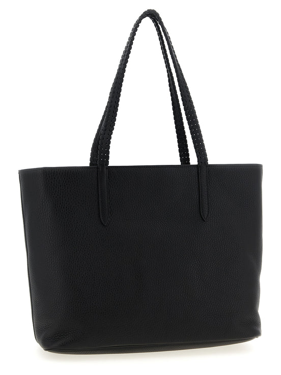 Valentino Garavani Black Calfskin Tote Bag
