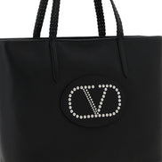 Valentino Garavani Black Calfskin Tote Bag