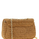 Self-Portrait Beige Raffia Shoulder Bag