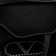 Valentino Garavani Black Calfskin Tote Bag
