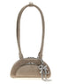 Self-Portrait Gray Lamb Leather Shoulder Bag