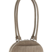 Self-Portrait Gray Lamb Leather Shoulder Bag