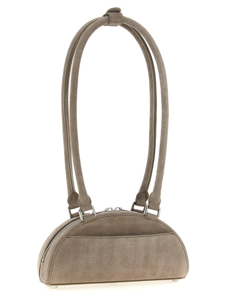 Self-Portrait Gray Lamb Leather Shoulder Bag